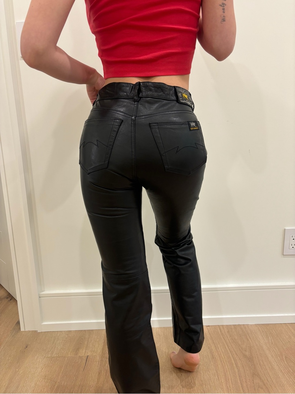 Y2K Parasuco Fitted Leather Pants